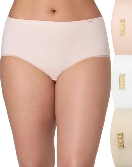 Bali Lux Cotton Essentials Hipster Underwear, 3-Pack