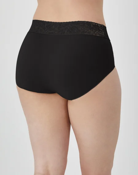 Modern Seamless Lace Trim Brief Underwear 3 Modern Seamless Lace Trim Brief Underwear