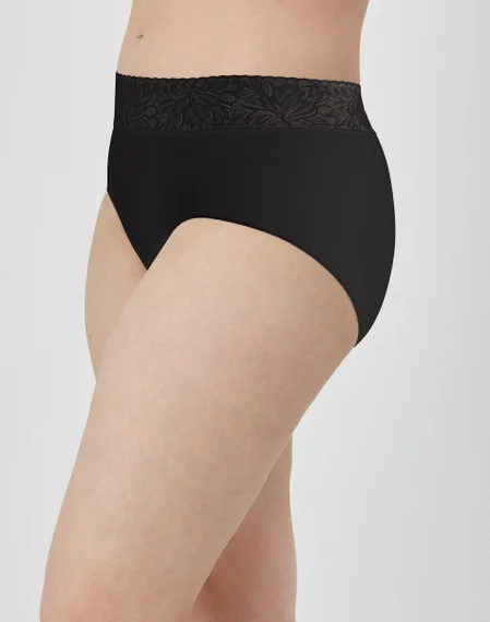 Modern Seamless Lace Trim Brief Underwear 4 Modern Seamless Lace Trim Brief Underwear