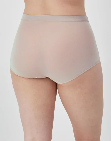 Bali Breathe Cotton Modal Lace High Rise Brief, 3-Pack 4 Bali Breathe Cotton Modal Lace High Rise Brief, 3-Pack