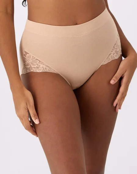 Bali Breathe Shaping Brief with Lace, 2-Pack