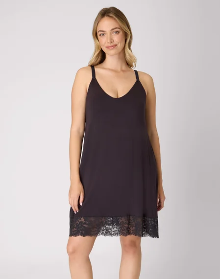 Bali Breathe Nightgown Chemise, Lace Trim