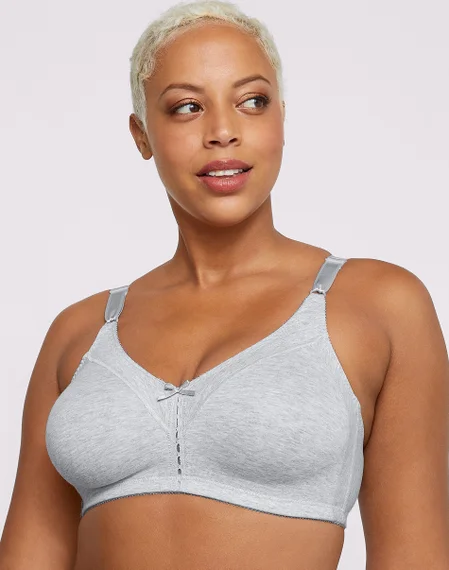 Double Support Cotton Blend Wireless Bra